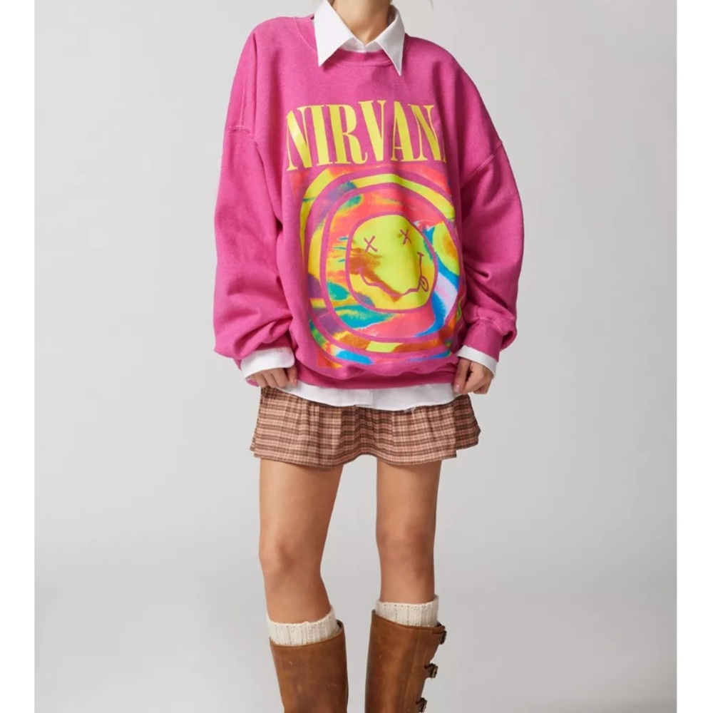 Oversized Urban Outfitters Nirvana Sweatshirt